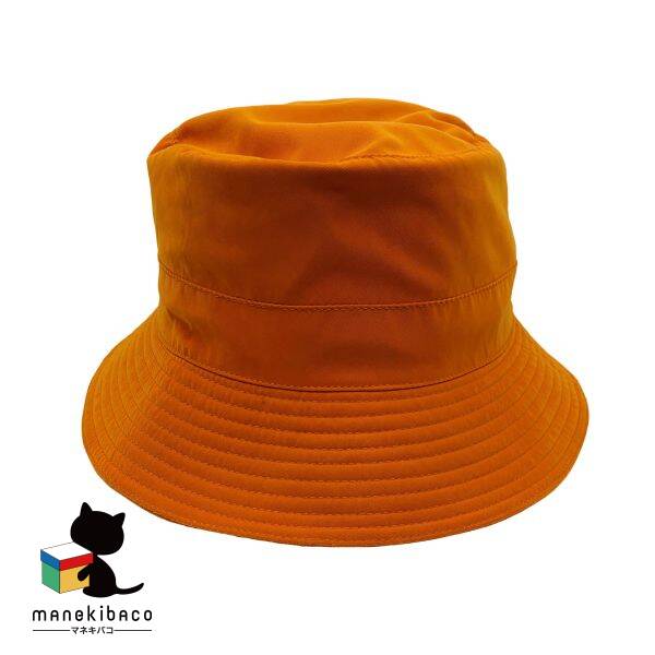 楽天市場】エルメス HERMES オレンジ バケットハット Hロゴ 刺繍