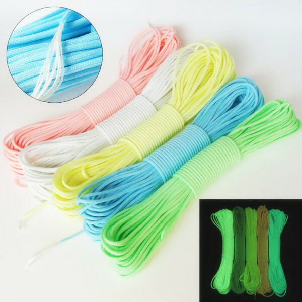 楽天市場】ロープ 夜光ガイロープ 径4mm 長さ4m 1本 耐荷重250kg パラ