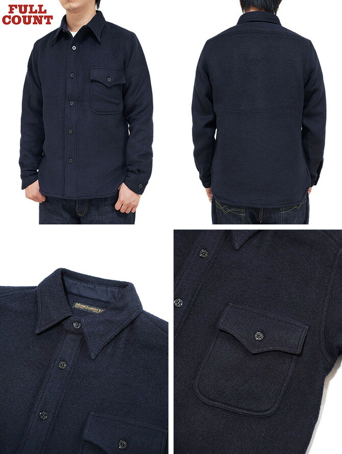 楽天市場】【 FULLCOUNT（フルカウント） 】 4072 U.S.N CPOシャツ