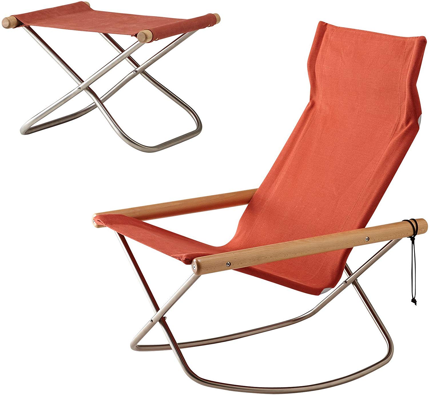 楽天市場】ニーチェアエックス ロッキング オットマンセット レンガ