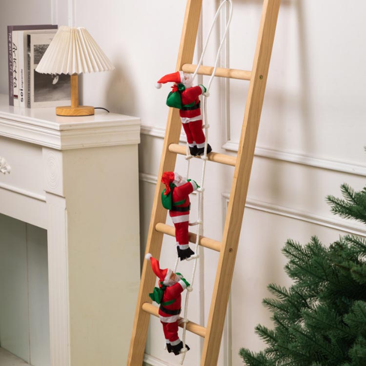 楽天市場】サンタはしご クリスマスツリー飾り サンタクロース 壁飾り