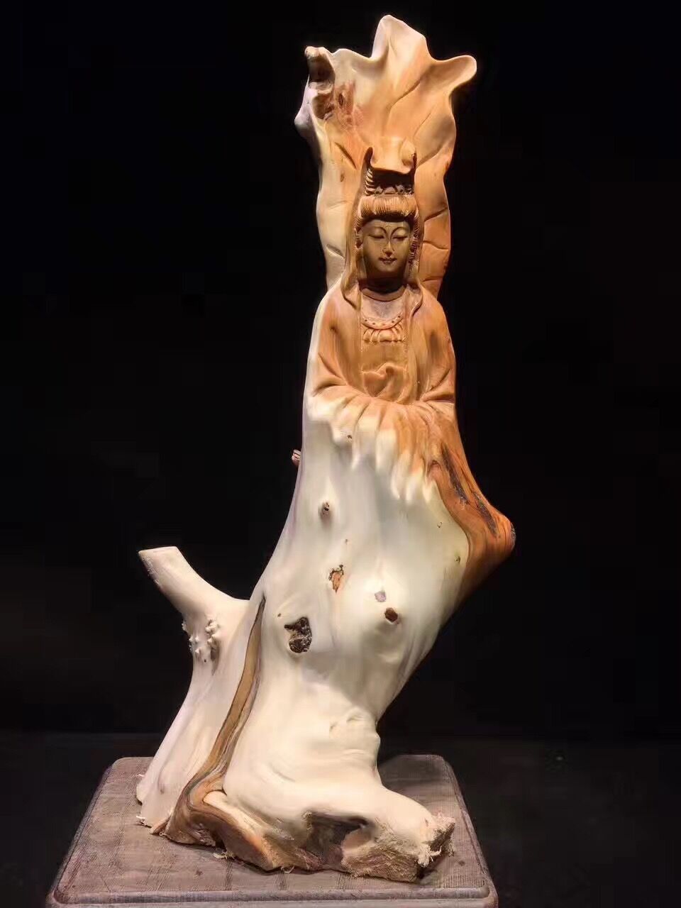 楽天市場】彫刻 崖柏（ヤーバイ） 観音 観音様 仏像 自然木 銘木