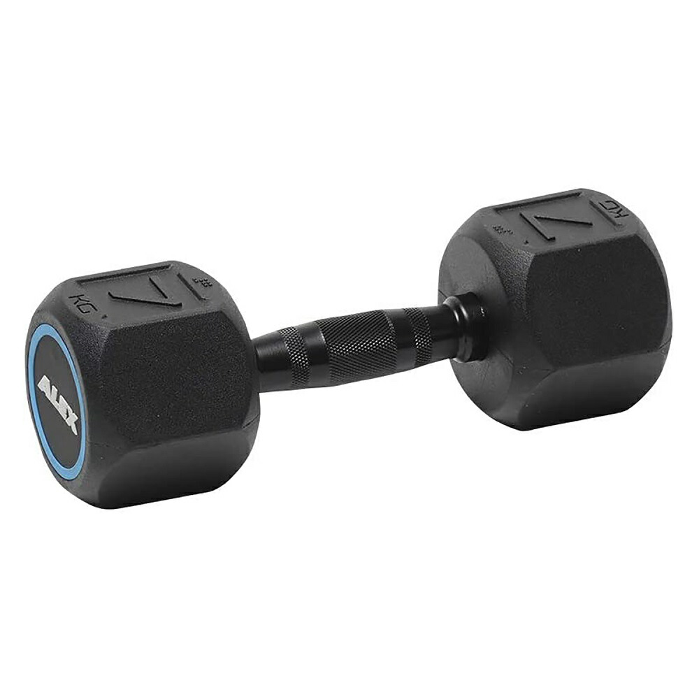 楽天市場】一部入荷まち【日本総代理店】ALEX ラバー HEXダンベル 1本