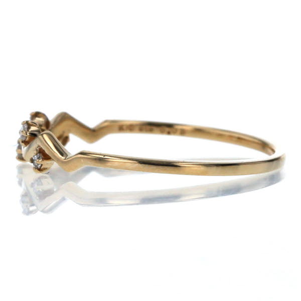 楽天市場】ete エテ K10YG イエローゴールド リング ダイヤモンド 0.03