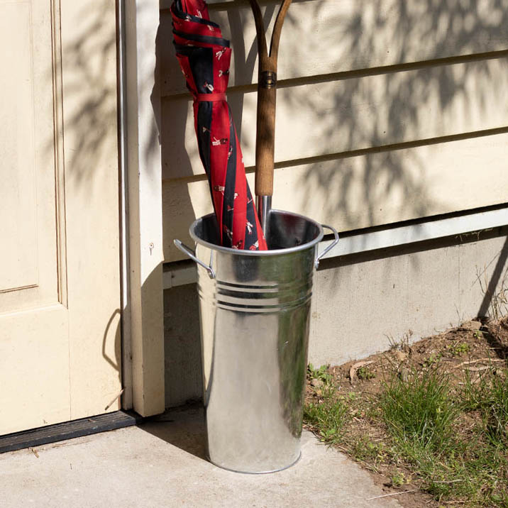 楽天市場】花桶 スチール フラワーバスケット ロング 花筒 プランター