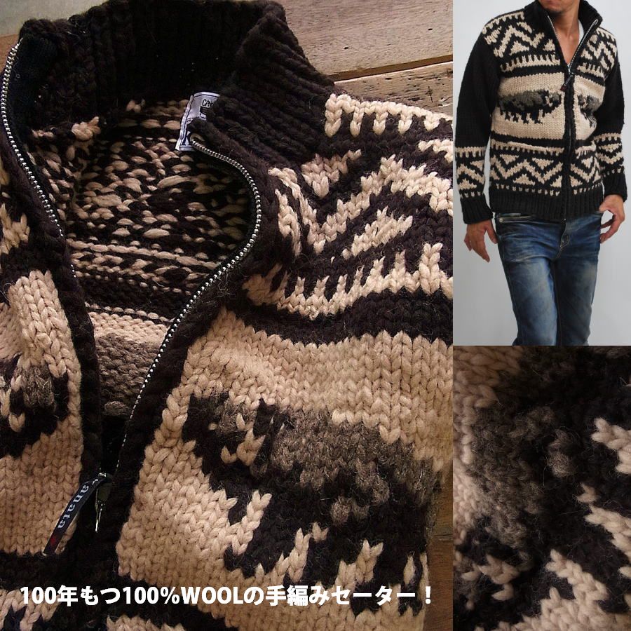 楽天市場】Kanata カナタ カウチンセーター メンズ バッファロー柄