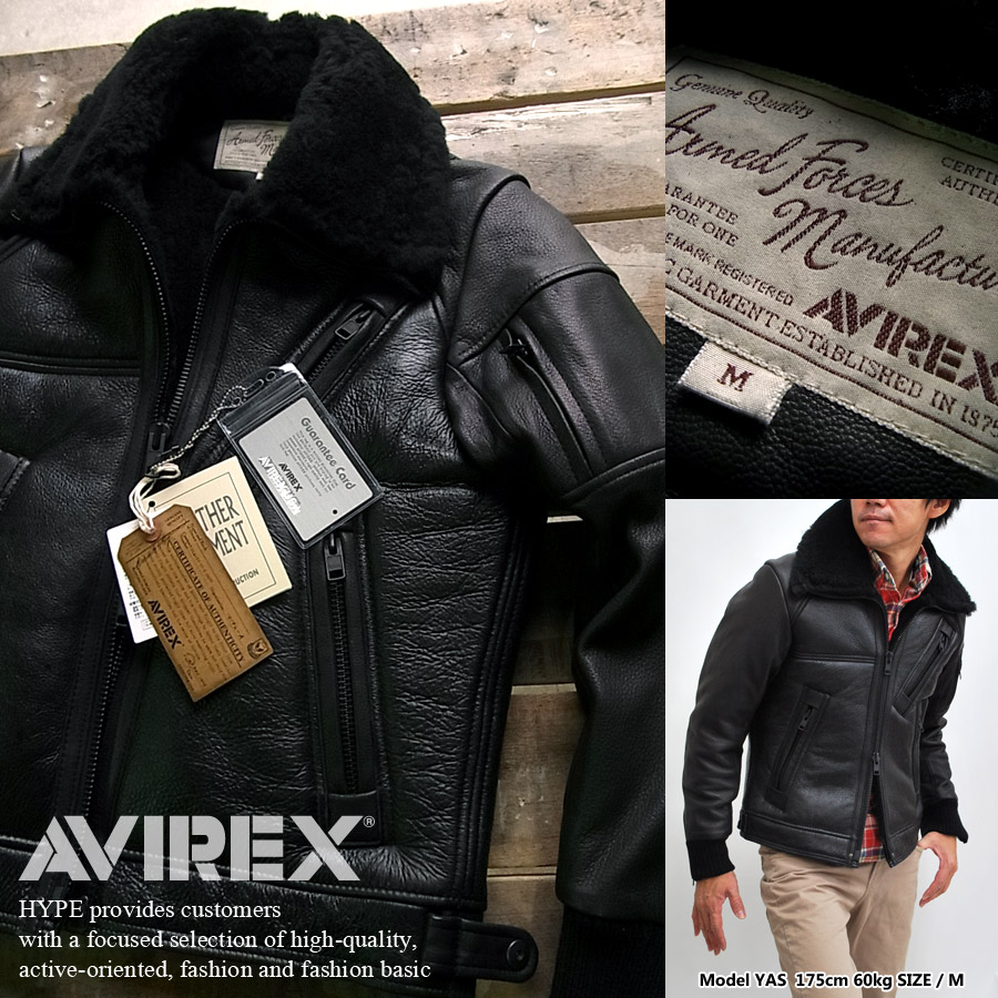 楽天市場】ムートン コンビ ライダースジャケット AVIREX アビレックス