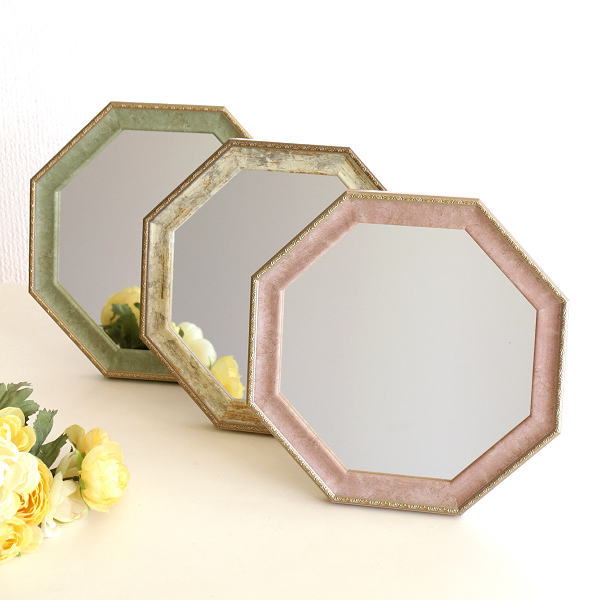 楽天市場】八角形ミラー 八角鏡 玄関 風水 幸運 壁掛け 卓上