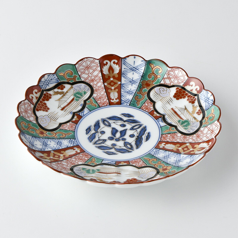 楽天市場】三方割元禄 地紋 和皿 波佐見焼き 石丸陶芸 林九郎窯