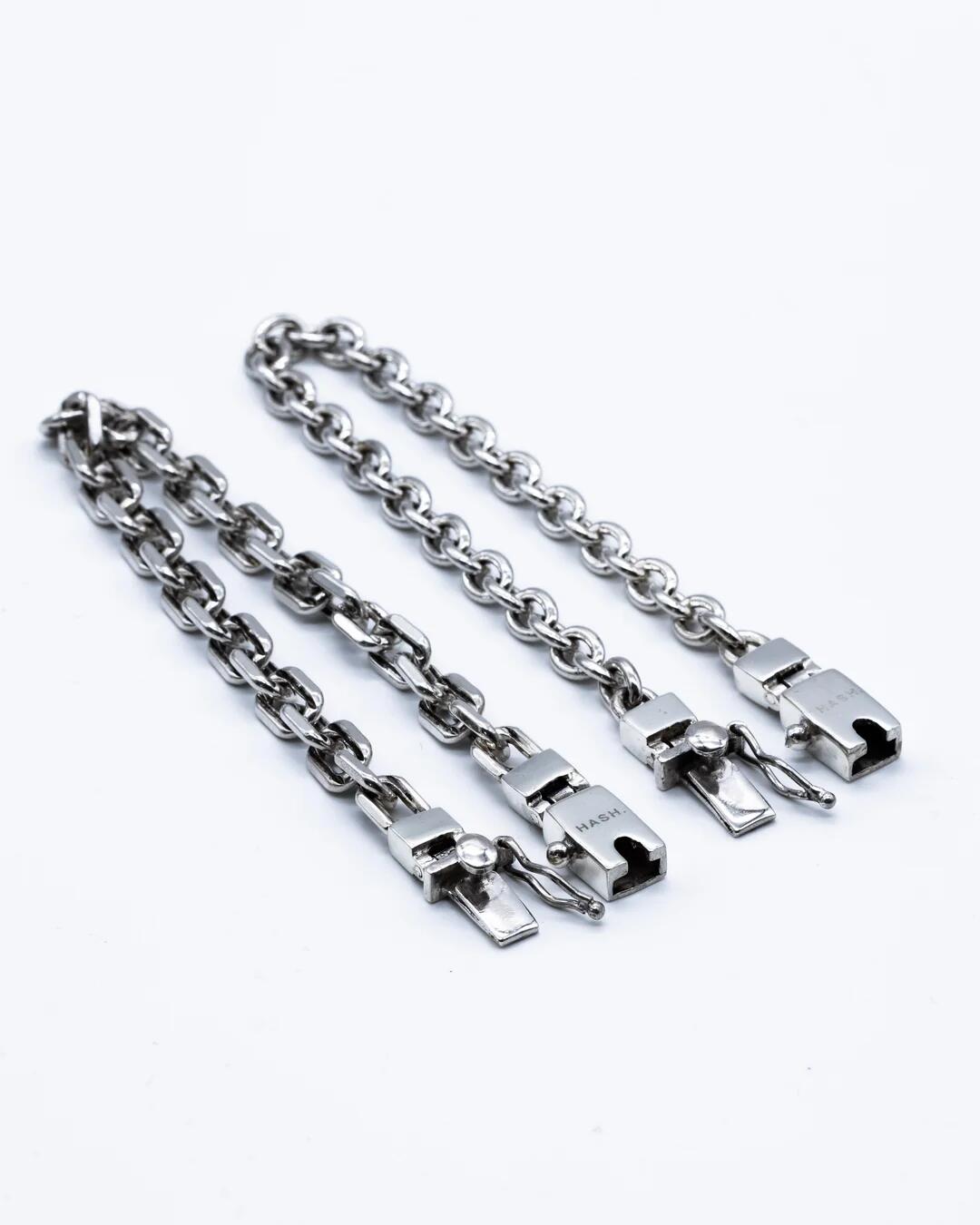 アクセサリー SILVER925 ANCHOR DOUBLE CHAIN BRACELET SILVER925