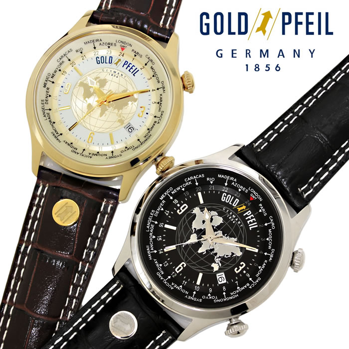 楽天市場】【送料無料】腕時計 メンズ ゴールドファイル ワールド