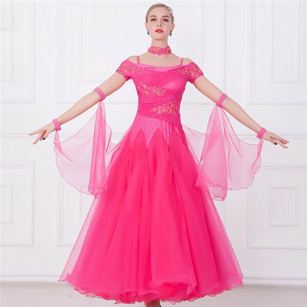 楽天市場】社交ダンスドレス フロート 上品 社交ダンス 衣装 ドレス