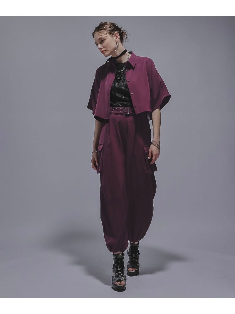 楽天市場】2WAYトロミワイドカーゴパンツ HARE ハレ パンツ その他の