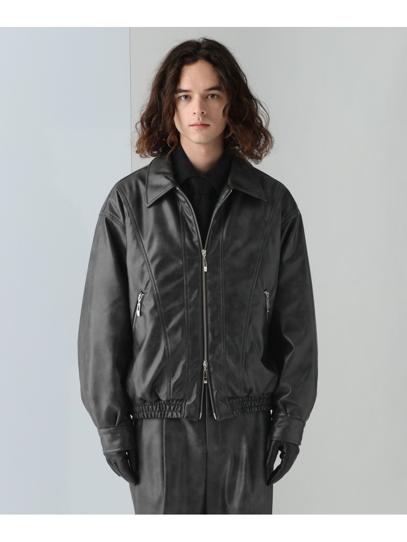 楽天市場】レザーナカワタコンパクトブルゾン HARE ハレ トップス