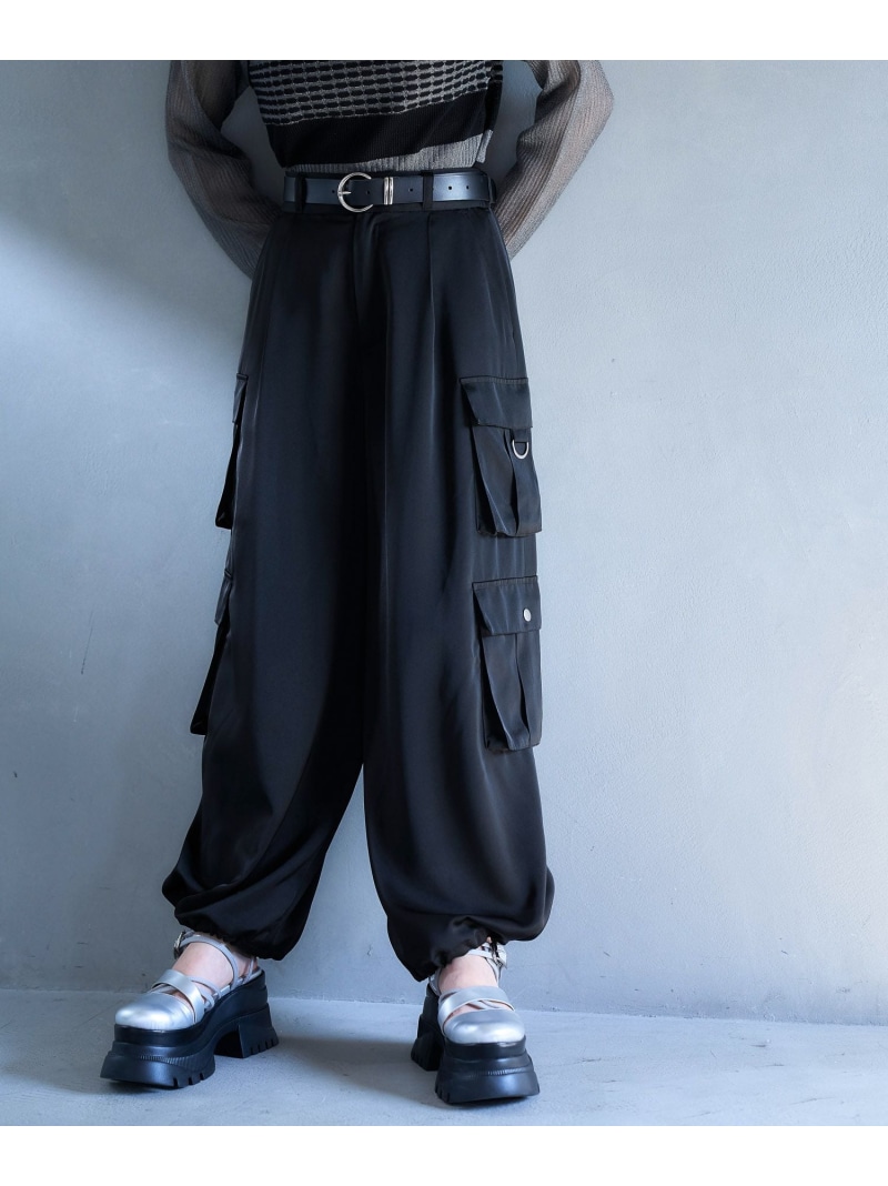 楽天市場】サテンダブルポケットカーゴパンツ HARE ハレ パンツ その他