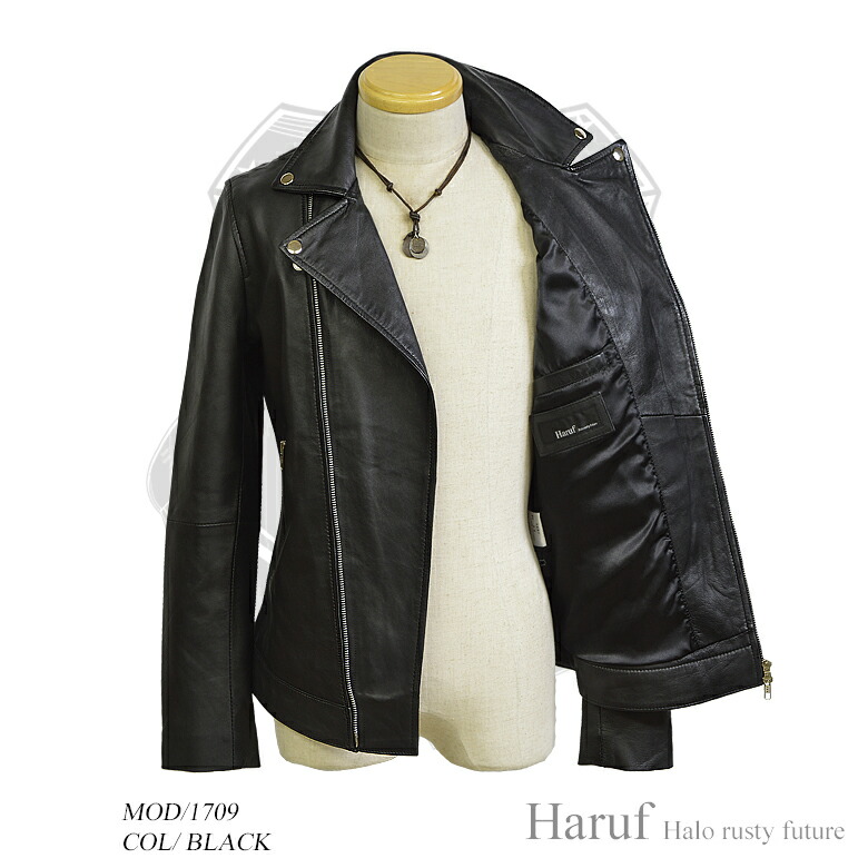楽天市場】Haruf leather レザージャケット ライダースジャケット