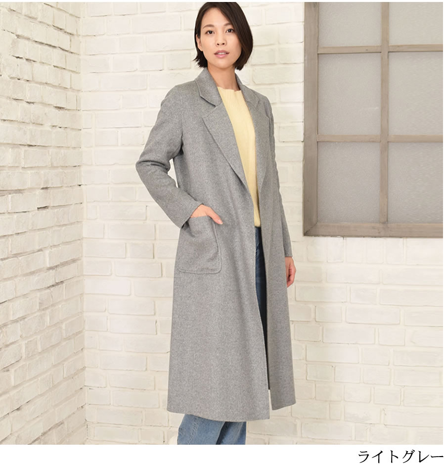 楽天市場】カシミヤ コート カシミア 100% コート ダブルフェイス