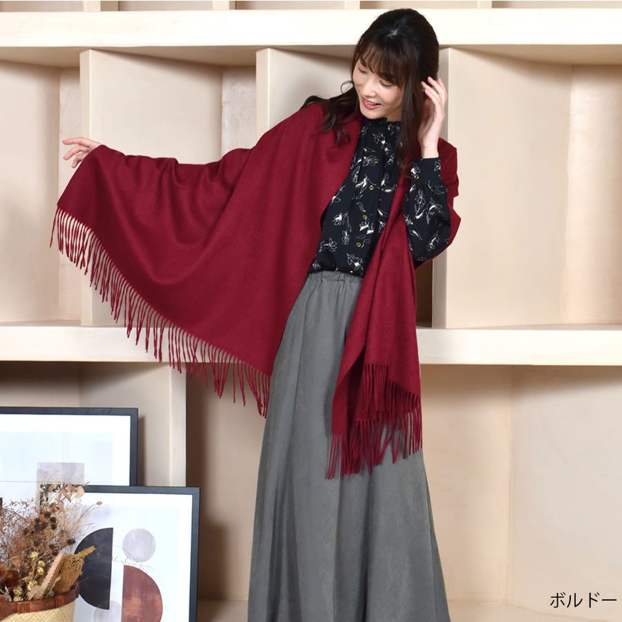 楽天市場】【30％OFFクーポン】カシミヤ ストール 厚手 カシミヤ100