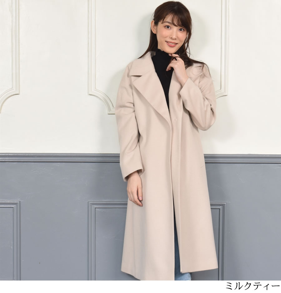 美品【カシミヤ100%】リッケンバッカー チェスターコート ロングコート