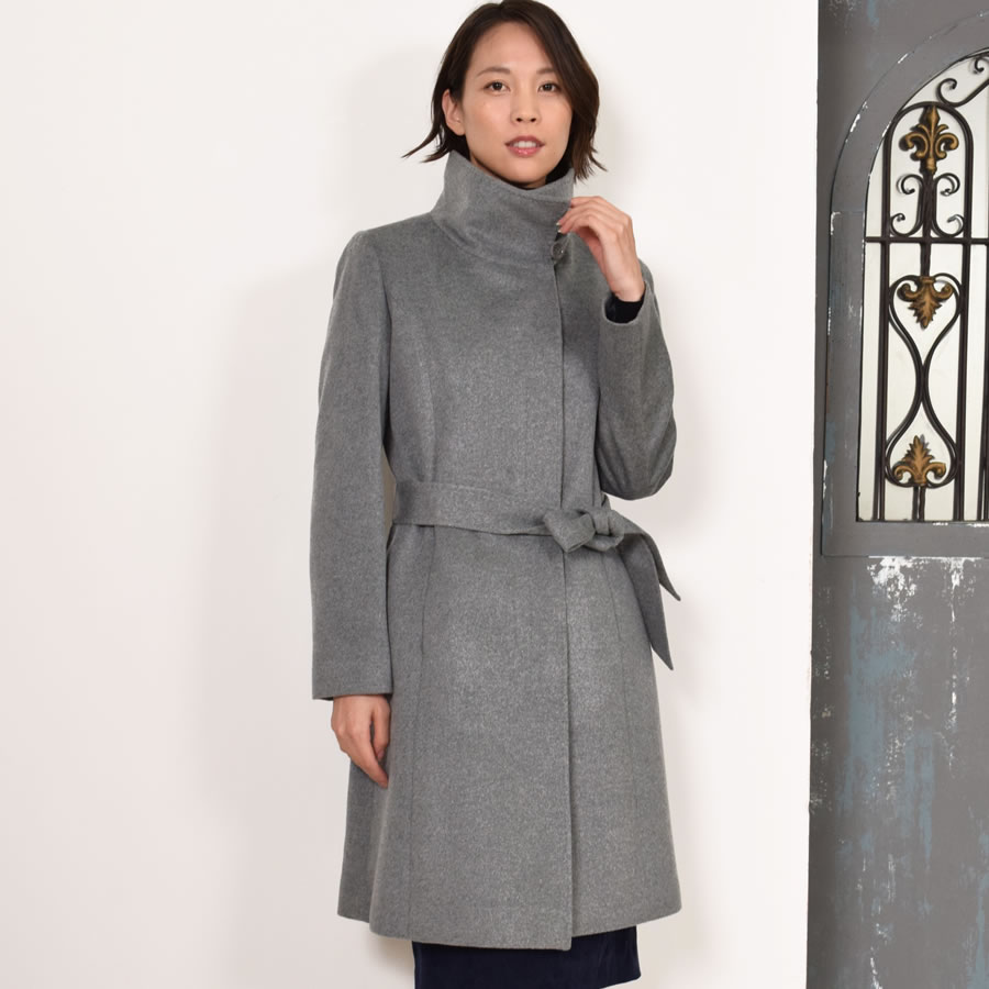 楽天市場】【30％OFFクーポン】スタンド コート カシミヤ コート