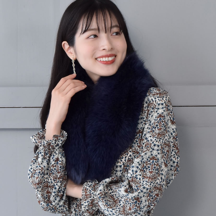 楽天市場】日本製 SAGA フォックス ファー マフラー レディース 毛皮