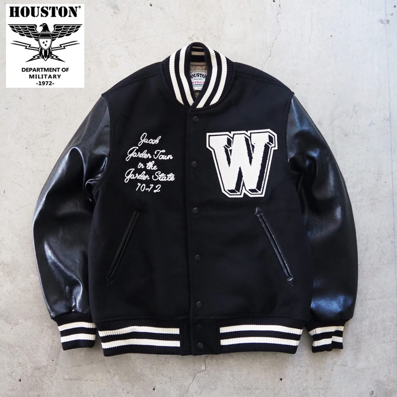 楽天市場】HOUSTON ヒューストン スタジャン MELTON AWARD JACKET FLAG