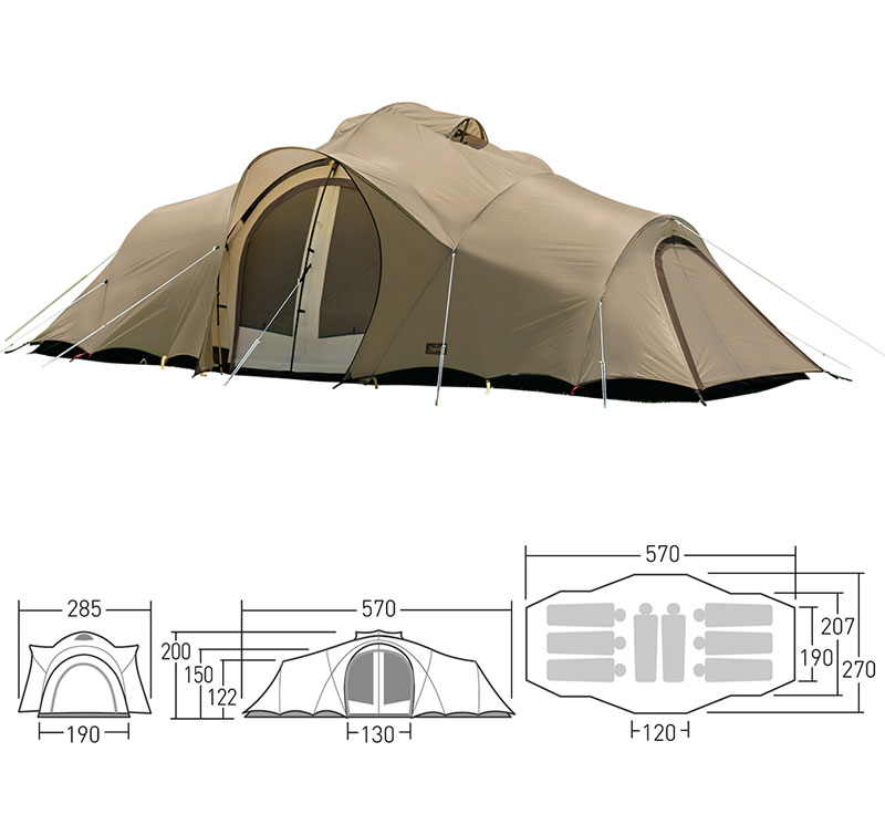 楽天市場】ogawa オガワ テント クーポラ 8人用 2679 H16HL アウトドア