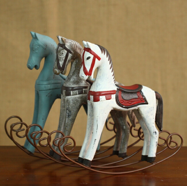 楽天市場】木馬 アンティークの通販