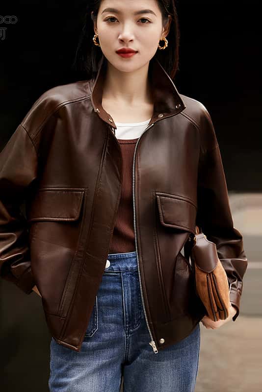 楽天市場】【2024新作】レディース シンセティックレザージャケット