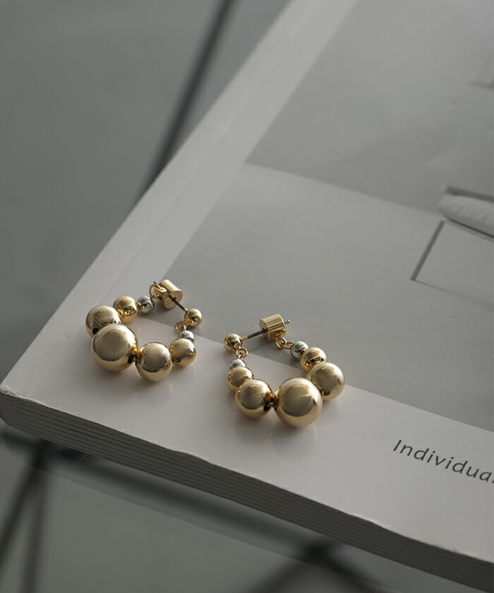 楽天市場】ピアス アクセサリー ボール 丸 シルバー ゴールド シルバー