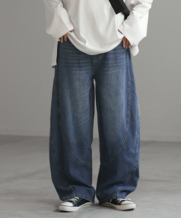 再構築ファーフレアスラックスフリンジスラックスワイド変形スラックス