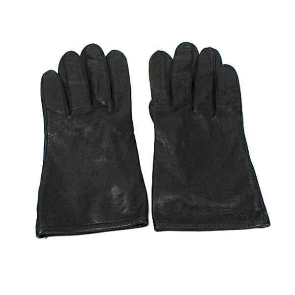 楽天市場】クロエ 手袋 グローブ レザー ブラック 中古 ABランク Chloe