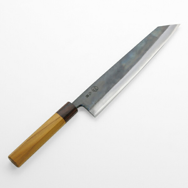 銀三 勘所切付柳刃包丁 240㎜ 8寸鞘付き 銀三 勘所切付柳刃包丁 240