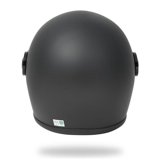 楽天市場】フルフェイス へルメット バイク ビンテージ マットブラック