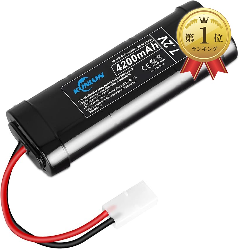 楽天市場】タミヤ ニッケル水素 バッテリー 7．2vの通販