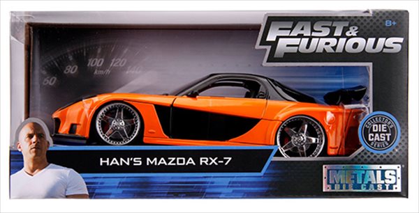 楽天市場】ワイルドスピードミニカー 1/24 JadaTOYS☆ハンのマツダ RX7