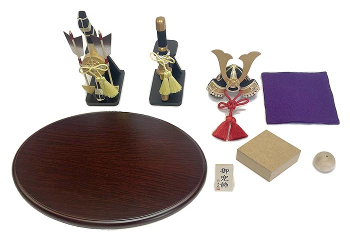 飛翔兜 弓太刀セット 五月人形兜飾り 端午の節句卓上飾り リュウコドウ