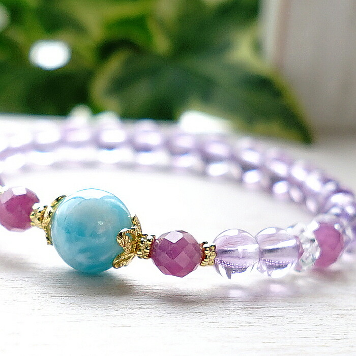 楽天市場】ラリマー ルビー ラベンダー アメジスト パワーストーン