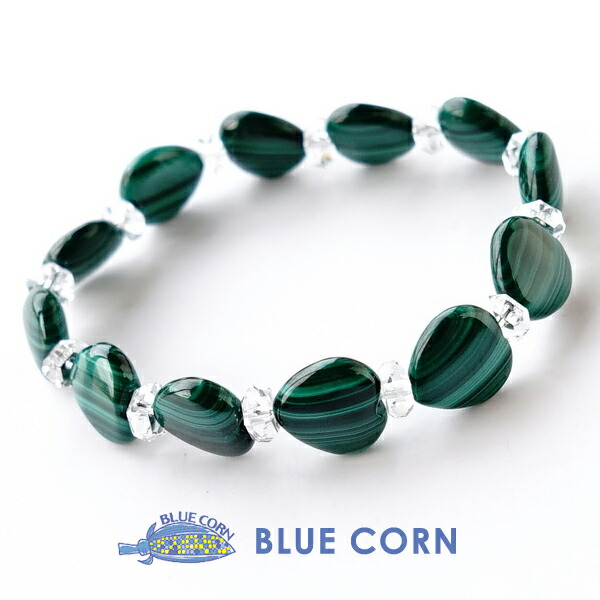 楽天市場】マラカイト 水晶 ブレスレット パワーストーン 天然石