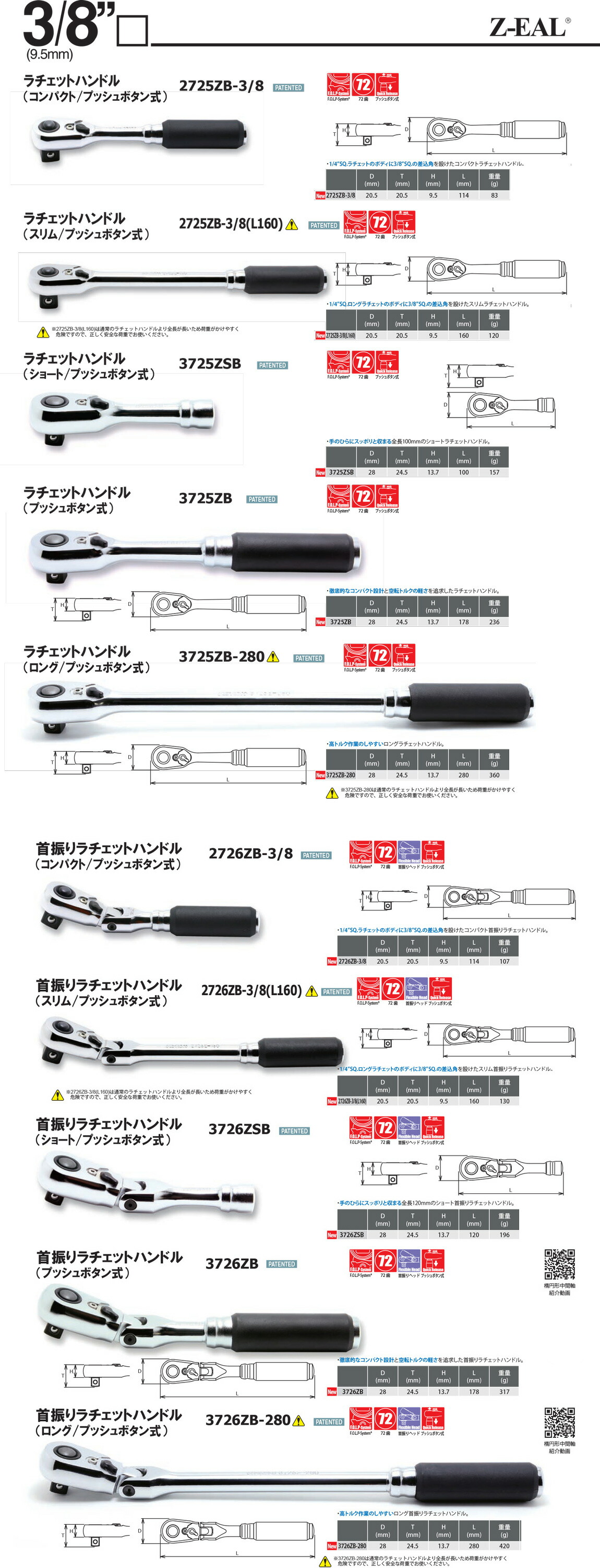 楽天市場】在庫あり Ko-ken 2726ZB3/8 Z-EAL 3/8