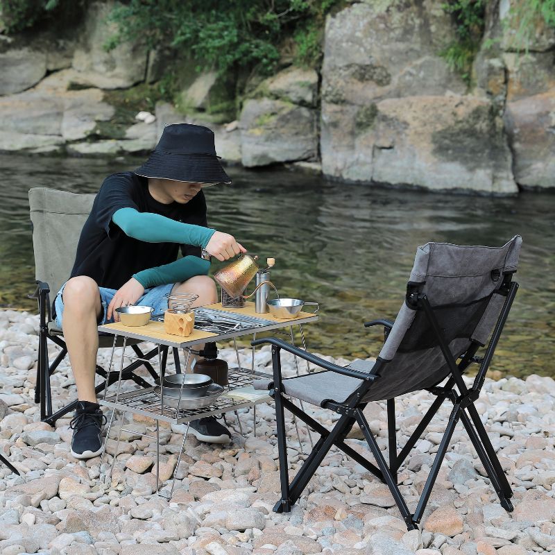 楽天市場】【マラソン限定☆P5倍】キャンピングムーン 焚き火チェア