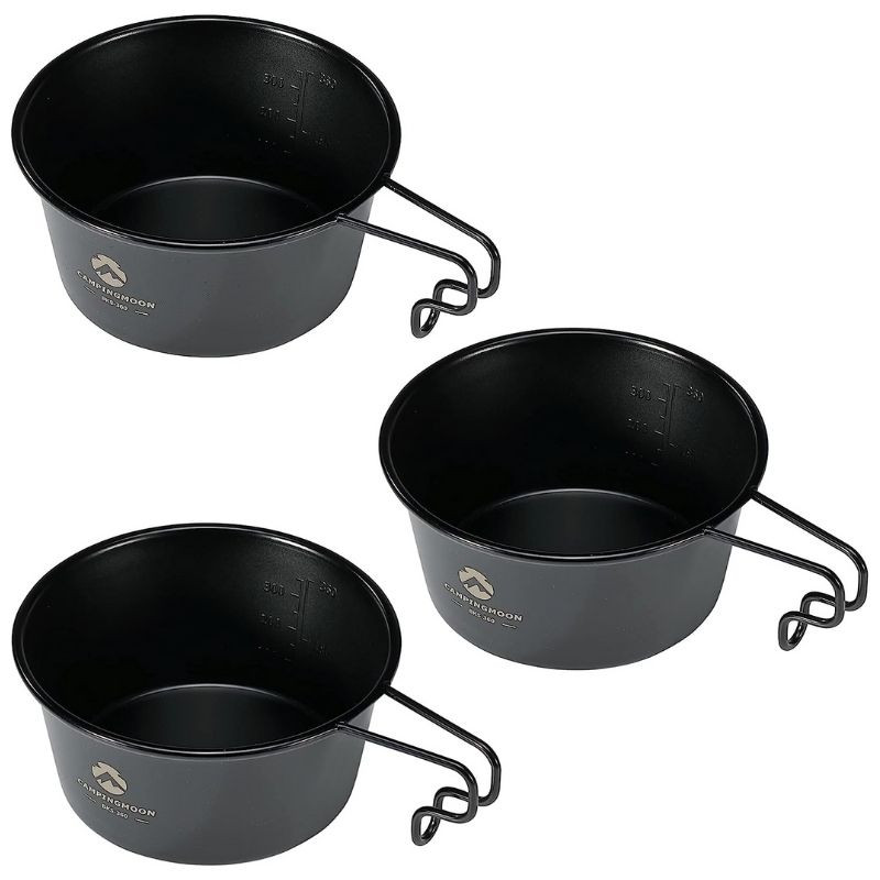 楽天市場】[公式] キャンピングムーン シェラカップ ブラック セット