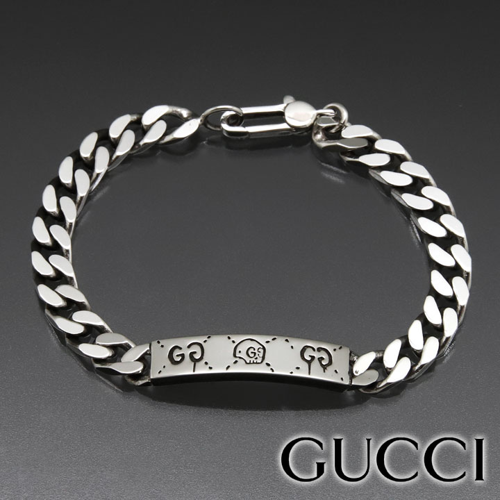 楽天市場】グッチ ブレスレット GUCCI ゴースト チェーンブレスレット