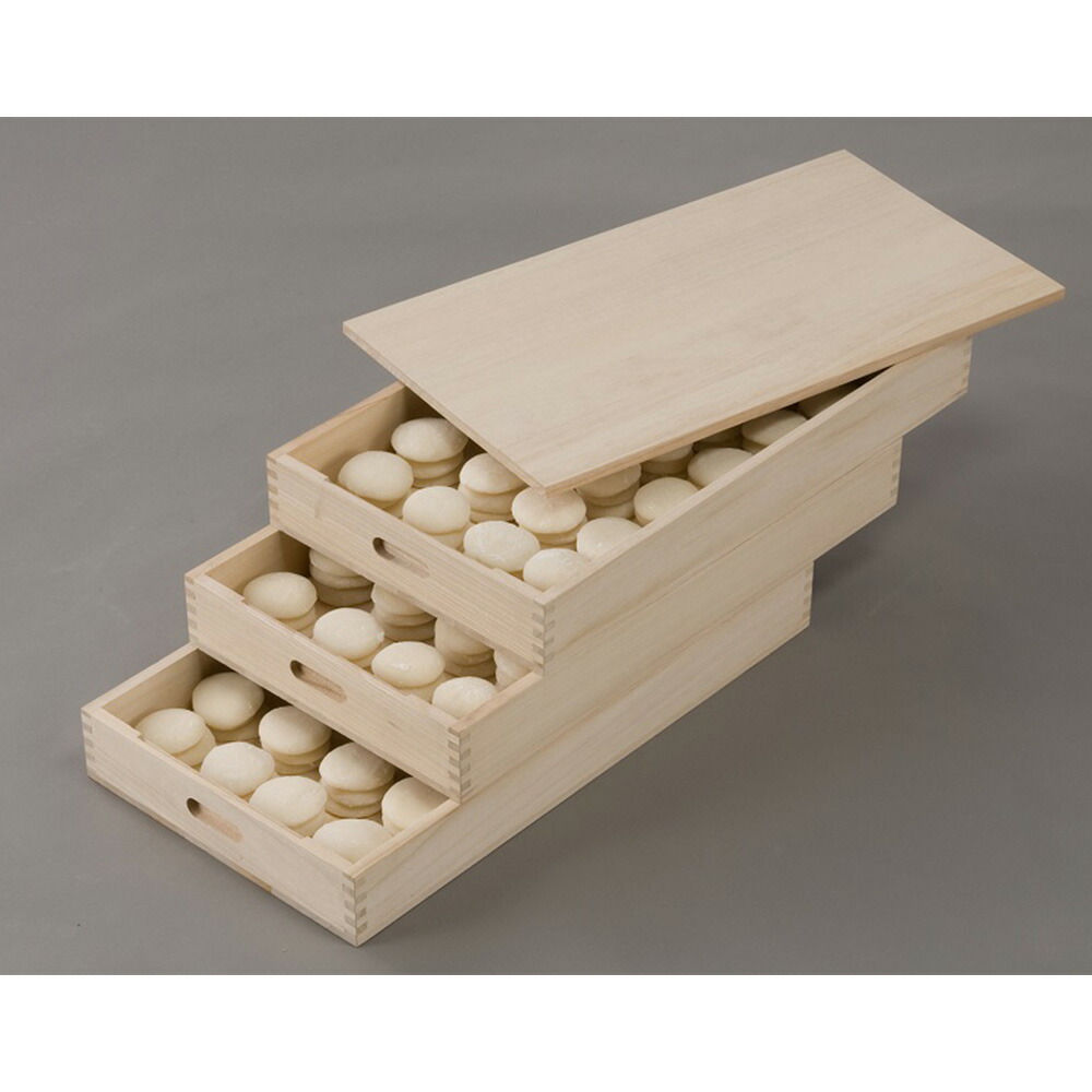 楽天市場】【◇P10倍】ランキング1位 総桐ふた付きもち箱 餅箱 桐製