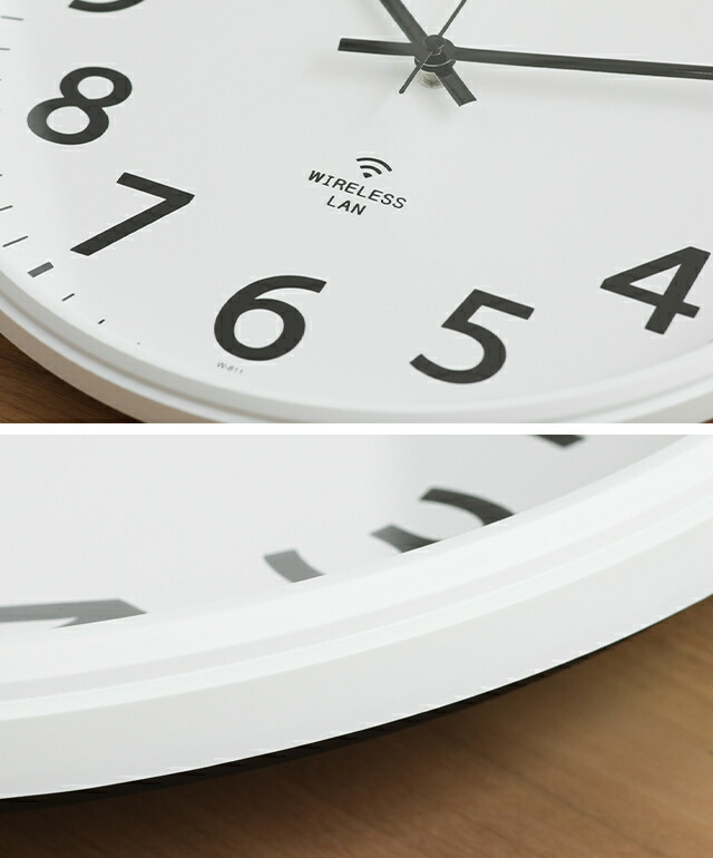 楽天市場】ノア精密 マグ 掛け時計 正確 無線LANアナログ掛時計