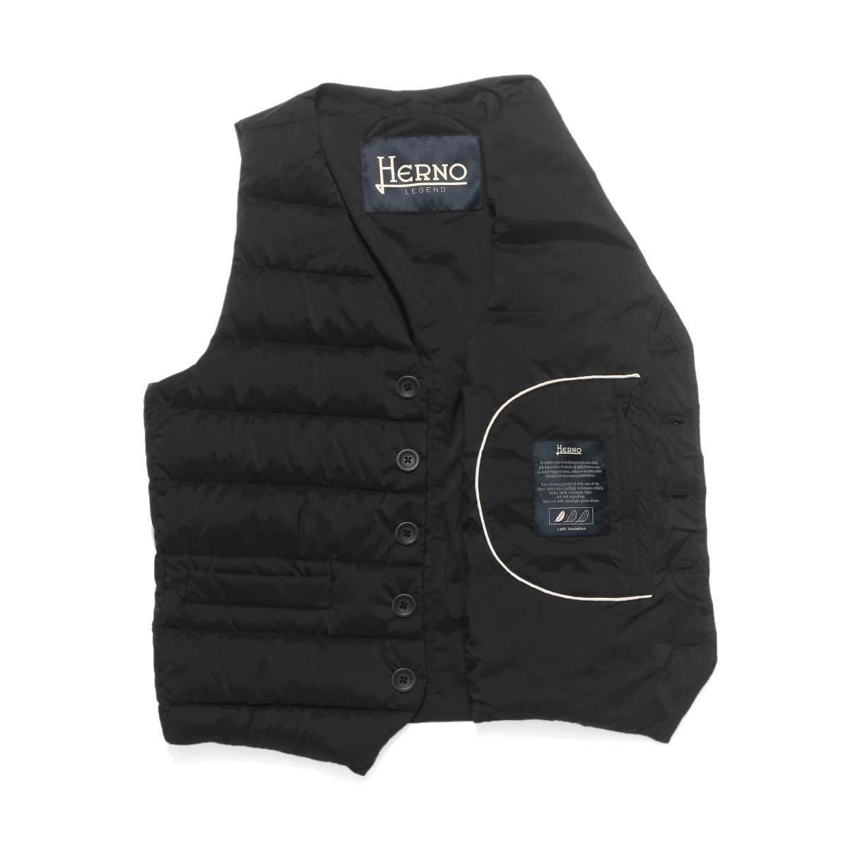 楽天市場】ヘルノ HERNO ダウンベスト メンズ PI002ULE 12456Z 9300