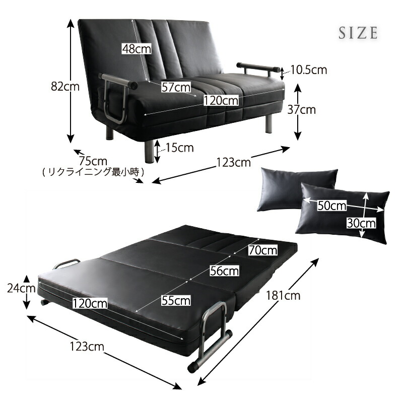 楽天市場】【22日12時～14H☆P5倍&MAX1500円OFF】ソファーベッド 2人
