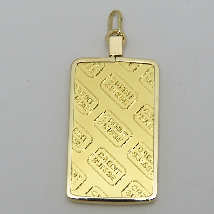 楽天市場】スイスクレジット 10g インゴット ペンダントトップ K24 K18