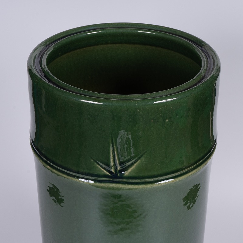 楽天市場】傘立て 陶器 信楽焼 竹筒 (織部釉) 傘立 開店祝い 新築祝い