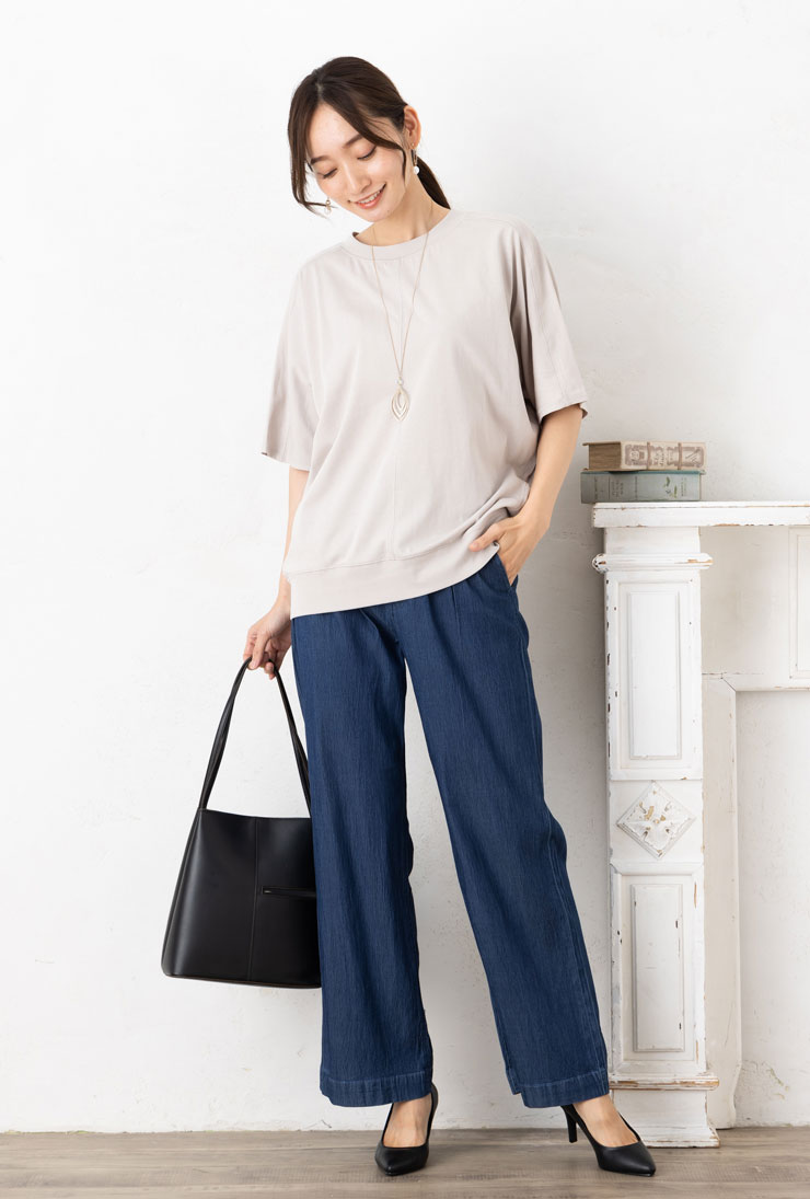 楽天市場】＼エントリー10倍／サマー デニム パンツ テンセル 涼しい